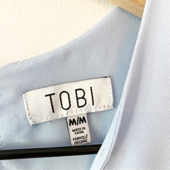 TOBI New Dawn Light Blue Sleeveless Mini Dress - Picture 11 of 13